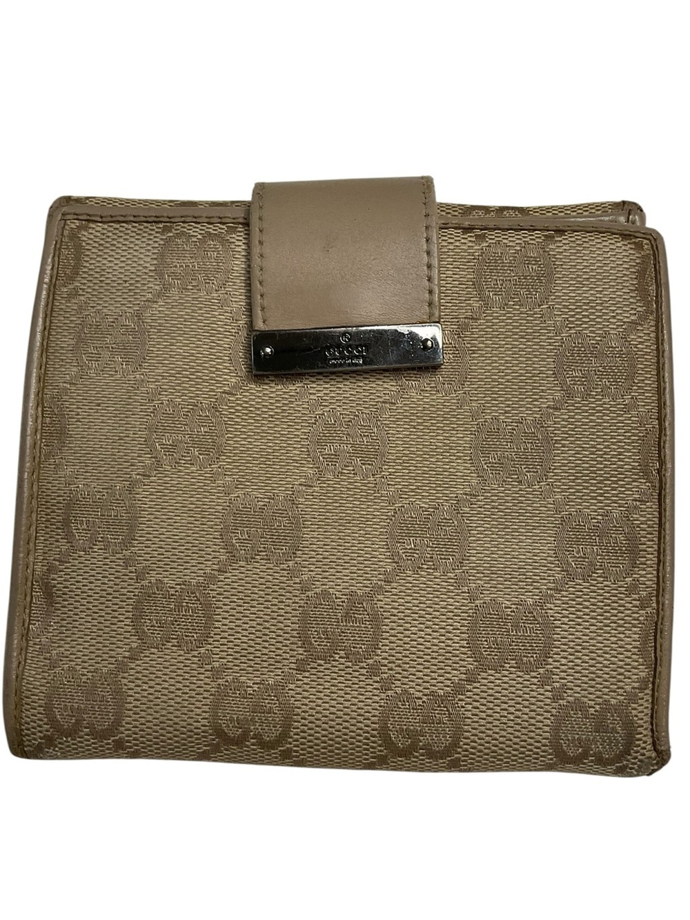 Gucci Vintage GG Canvas Tan Monogram Bifold Wallet - Picture 5 of 16